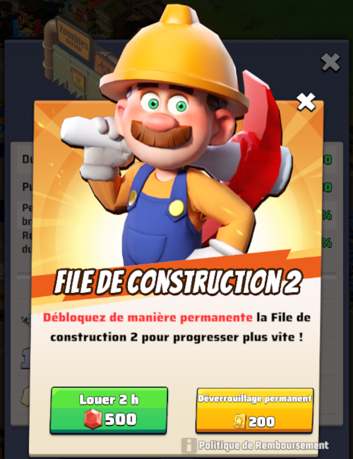 2ème file de construction