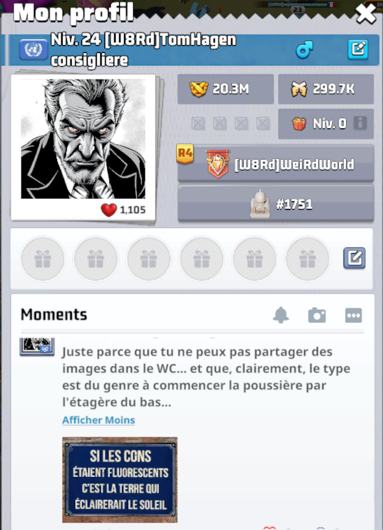 Etre un joueur identifiable